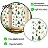Window Decoration Decal Christmas Static Cling Xmas Tree Snowman Santa Hat Bell Reusable Cling Glass Sticker Removable for Holiday Party Sticker