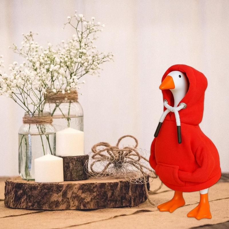 Porch Gooses Outfits Yard Gooses Statue Clothes for Patio Lawn Garden Decoration