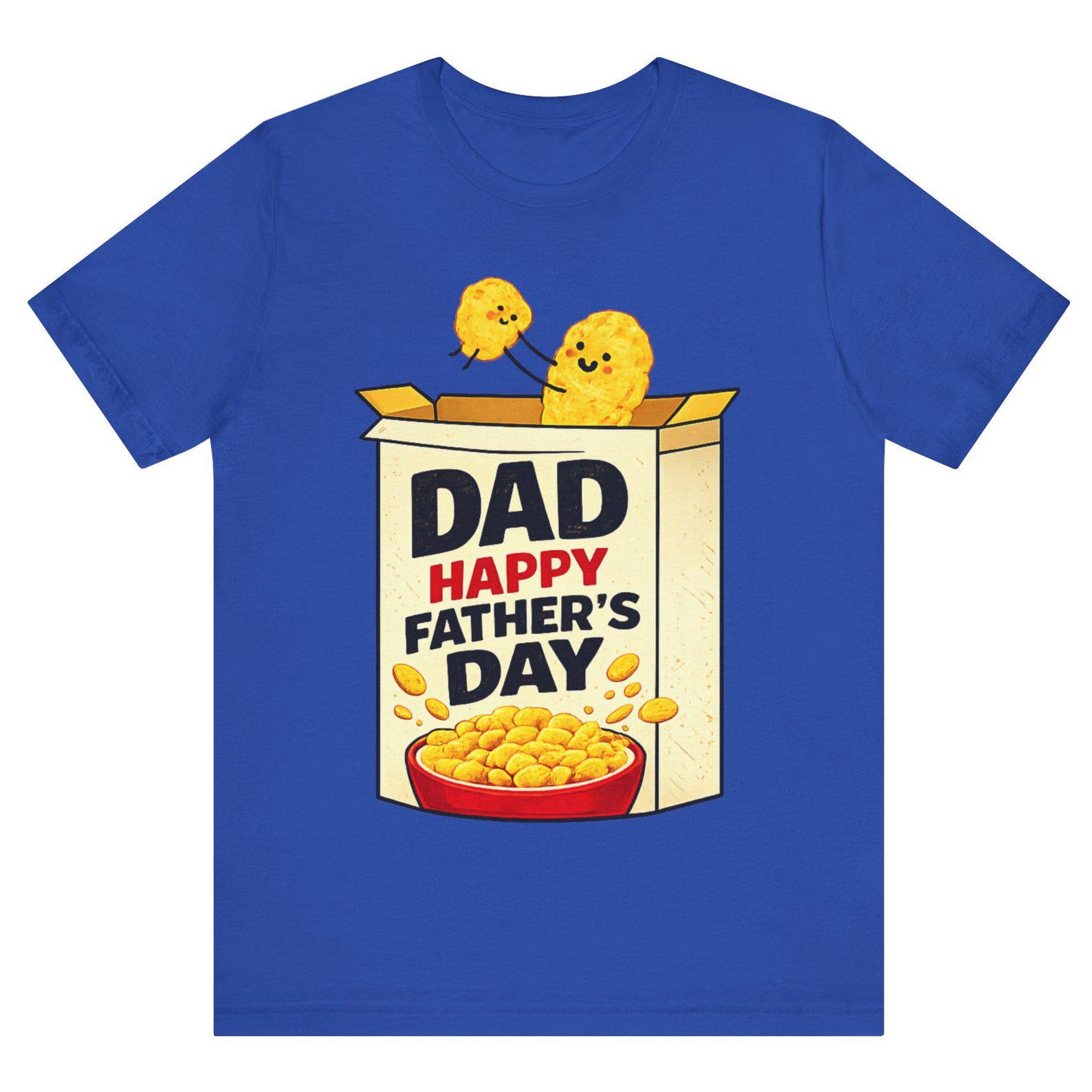 Funny Father’s Day Shirt | Dad Cereal T-Shirt | Cute Corn Flakes Dad Tee | Happy Father’s Day Shirt | Funny Dad Gift for Him 3XL