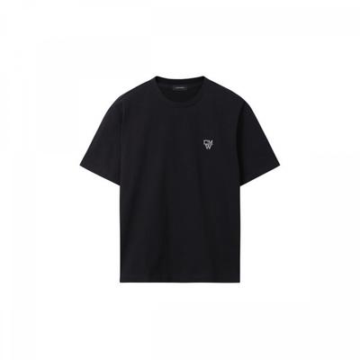 Customellow Black Graphic T shirT cwTam25424bkx