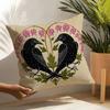 Butterfly, Bird And Flower Print Pillow Case Home Living Room Decoration Linen Pillowcover Pillow Cases Cushion Cover