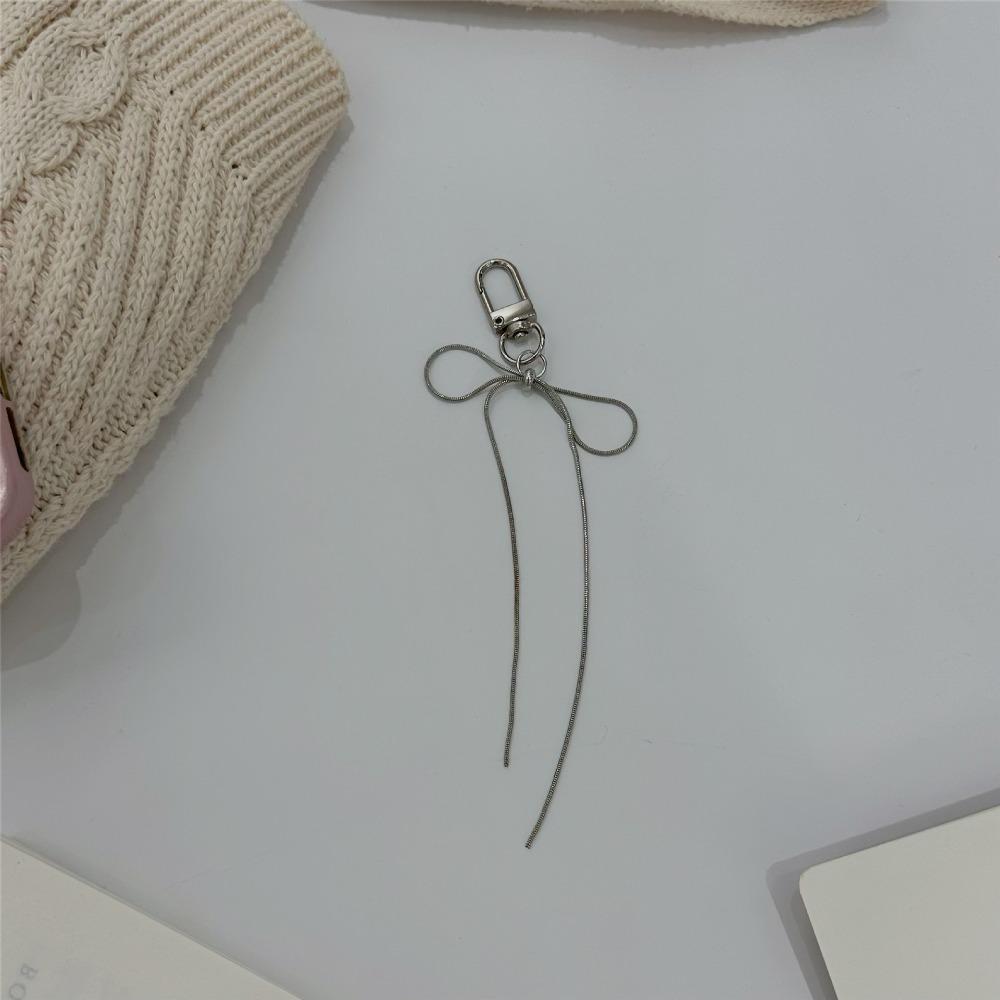 Snake Bone Mobile Phone Pendnt Metal Bow Mobile Phone Chain Simple Phone Rope  Women/Lady/Girl