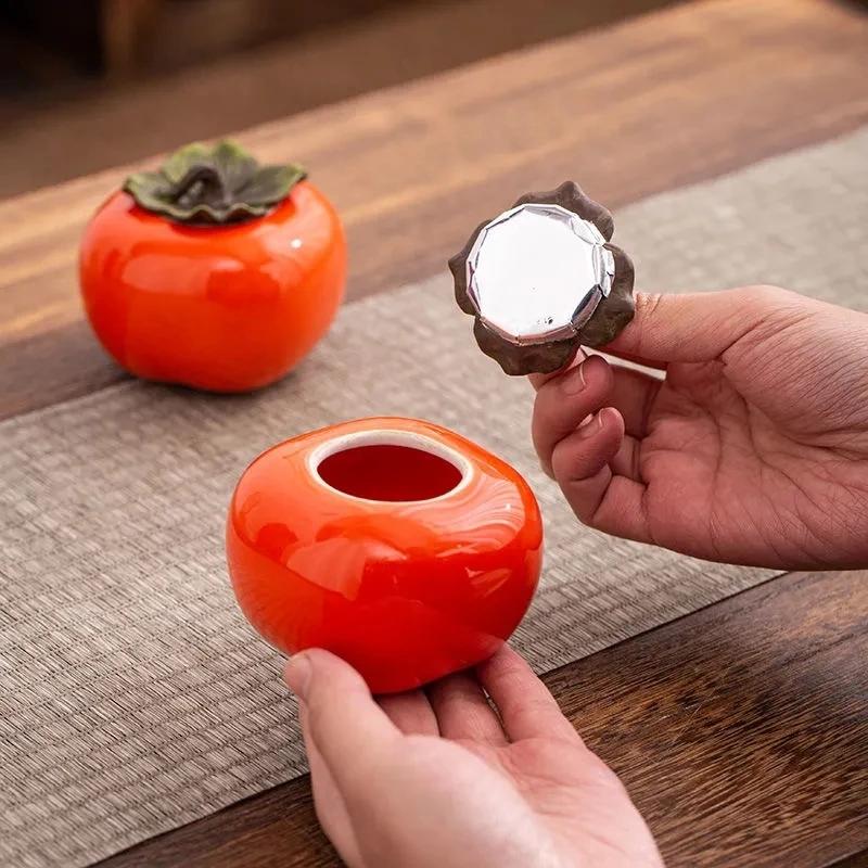 Ceramiczny słoik do przechowywania herbaty w stylu retro, gospodarstwo domowe, mini, na przyprawy, odporny na wilgoć, szczelny pojemnik, puszka do przechowywania cukierków weselnych, dekoracja na biurko