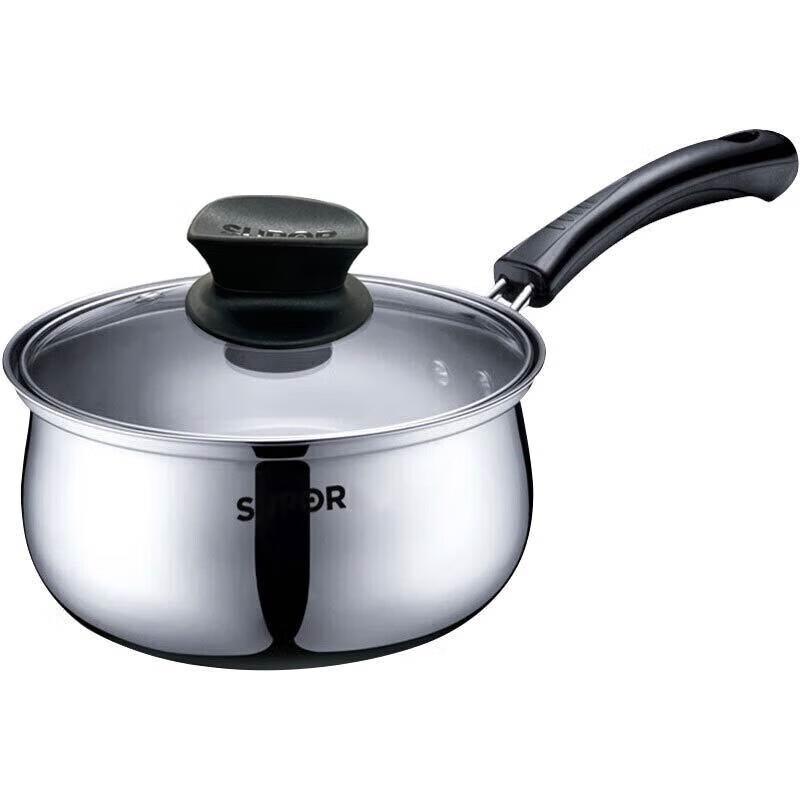 SUPOR 16cm 304 Stainless Steel Saucepan with Single Handle