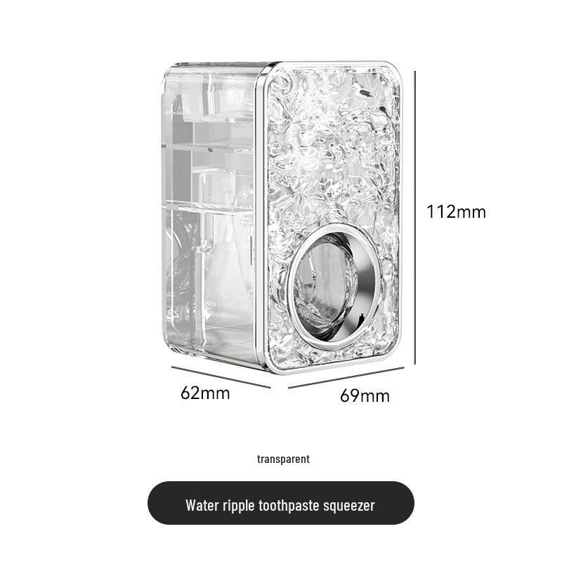 Wall-Mounted Suction Cup Toothbrush Holder & Dispenser