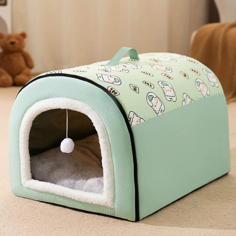 The Kennel Is Universal in All Seasons Removable and Washable in Winter Warm Cat House in Winter Dog House Cat Litter Supplies