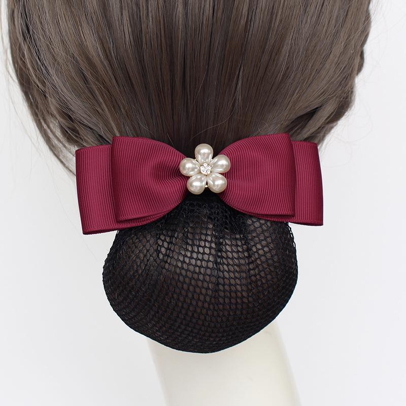 Nurse Head Flower Work Disc Hair Bank Hotel Restaurant Waiter Work Hair Net Pocket Disc Hair Headgear Hair Accessories New
