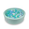 Dry Pool 110X30Cm Mint With 400pcs Balls: Light Blue, Transparent, Mint, White