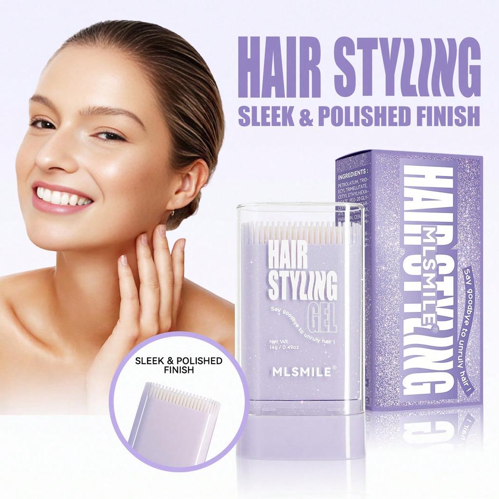 1pc Hair Wax Stick, With Built-In Comb Teeth, Provides Long-Lasting Hold, Prevents Frizz, Leaves Hai