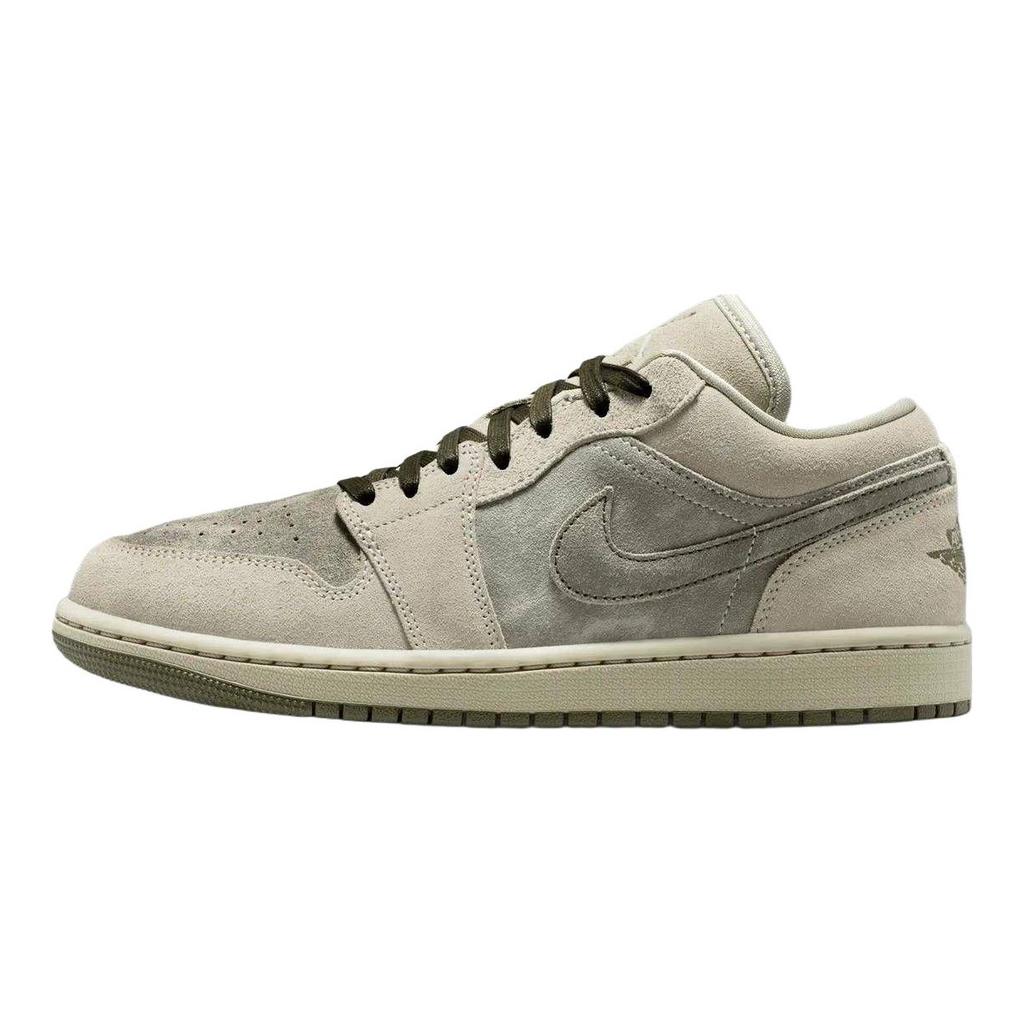 Jordan Air Jordan 1 Low Top Vintage Basketball Shoes Women's Light Gray IR7327-304
