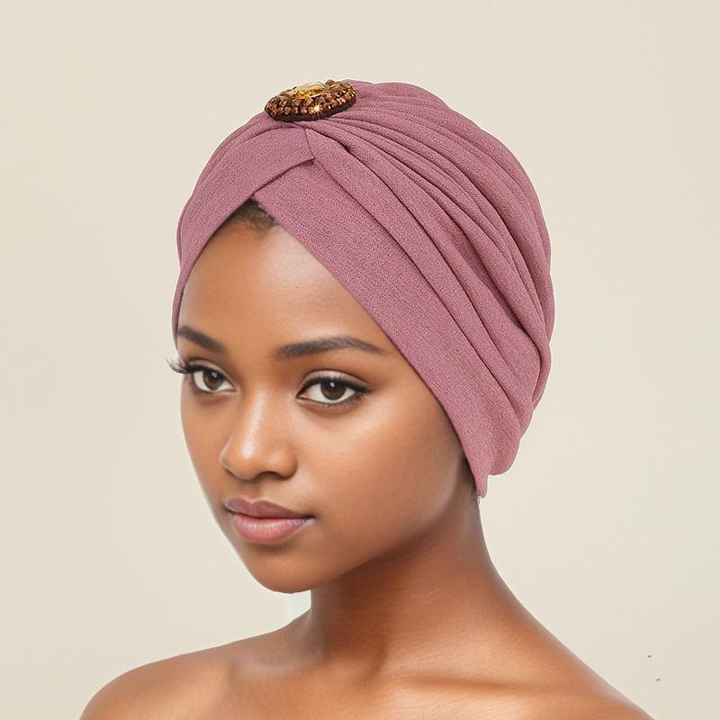 Modische Retro-Accessoires Bambus Leinen Turban Hut Baotou Hut Moslemhut Haar Hut