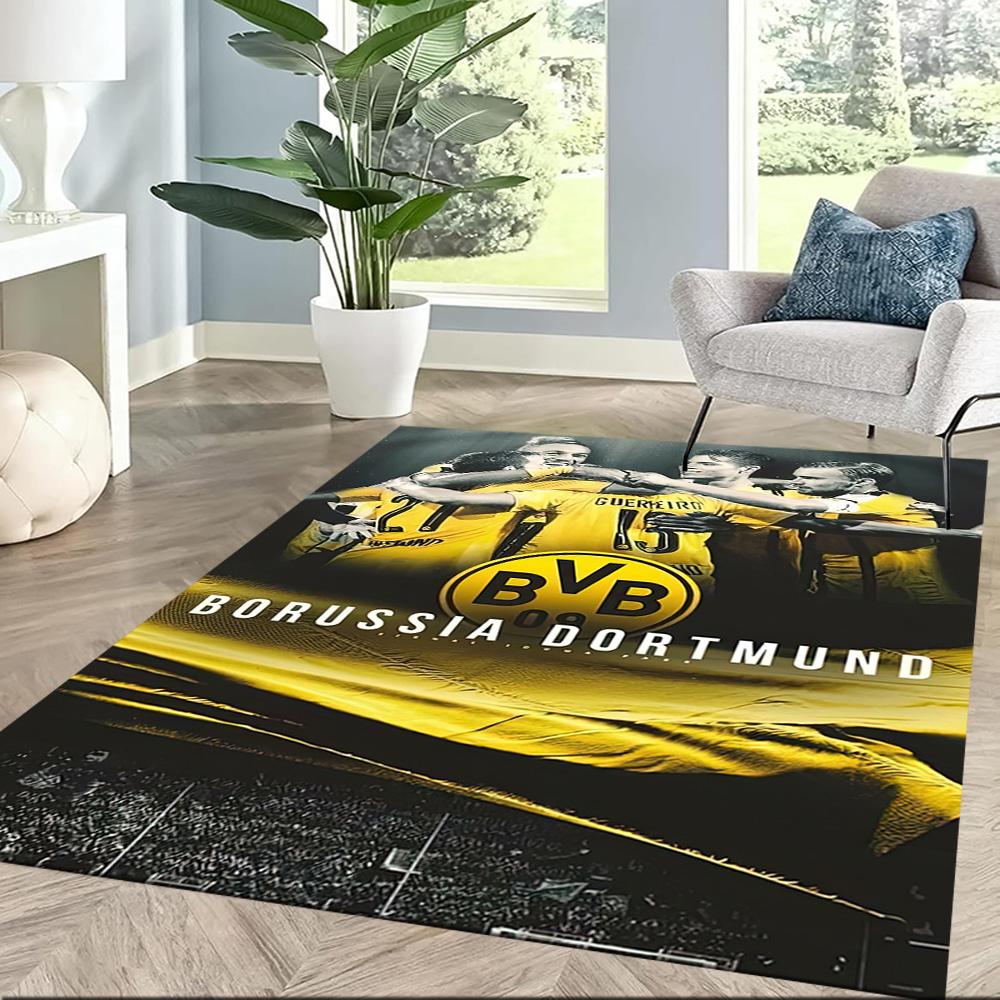 Borussia Dortmund Area Rug Perfect For Balcony Bedrooms Game Room Decorate Room Antislip Rug Office Home Decor Spiritual Gift