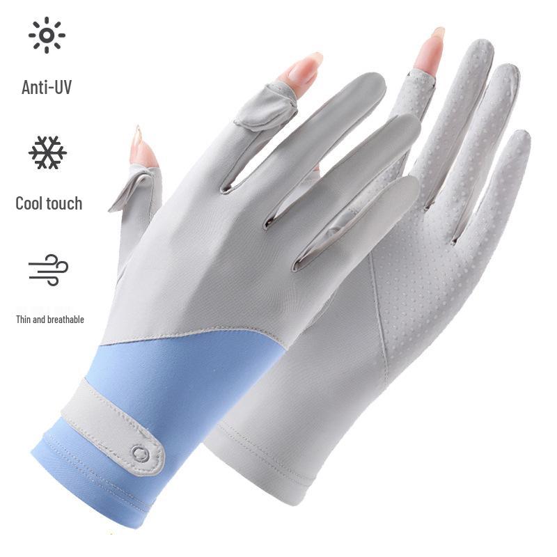 Women's Long Sleeve UV Protection Cycling & Driving Ice Silk Gloves