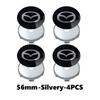 4pcs Car Wheel Hub Center Cover Tire Rim Cap Decoration Sticker For Mazda 3 CX3 CX4 CX5 CX7 CX8 CX9 CX30 RX7 Atenza Axela FF8