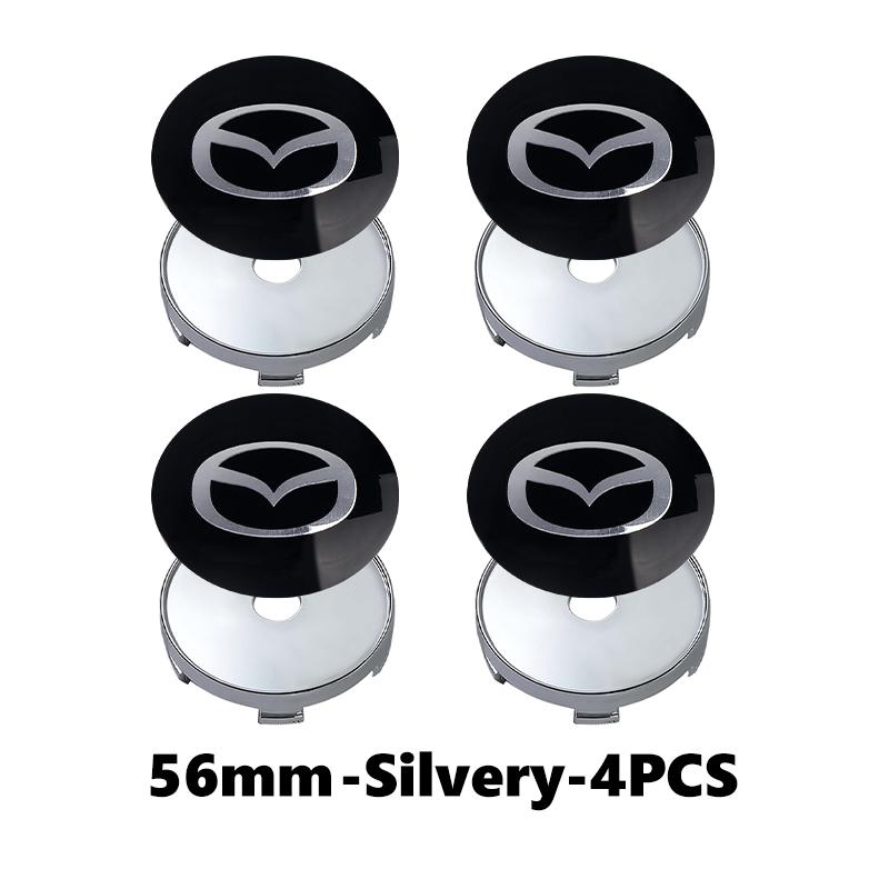 4pcs Car Wheel Hub Center Cover Tire Rim Cap Decoration Sticker For Mazda 3 CX3 CX4 CX5 CX7 CX8 CX9 CX30 RX7 Atenza Axela FF8