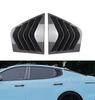 For Kia Stinger 2018 2019 2020 2021 20222023 Car Rear Louver Window Side Shutter Cover Trim Sticker Vent Scoop ABS Carbon Fiber