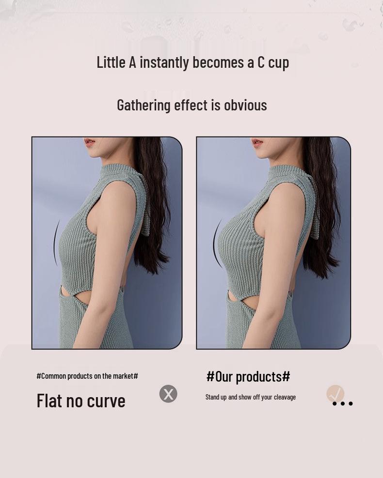 Double-Sided Adhesive Silicone Breast Enhancing Pads