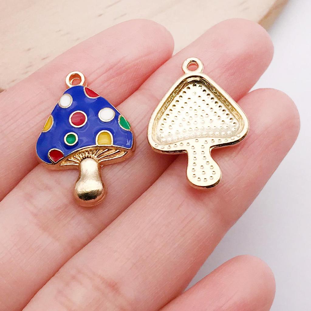 Mushroom House Oil Drop Pendant: 20 Styles for DIY Necklaces, Bracelets, Keychains & Jewelry Accessories