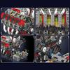 Mould King 10130 Der F488 Supercar V8 Motor Baustein Technisches Auto Ziegelstein Set Montage Auto Motor Spielzeug Kinder Weihnachtsgeschenk