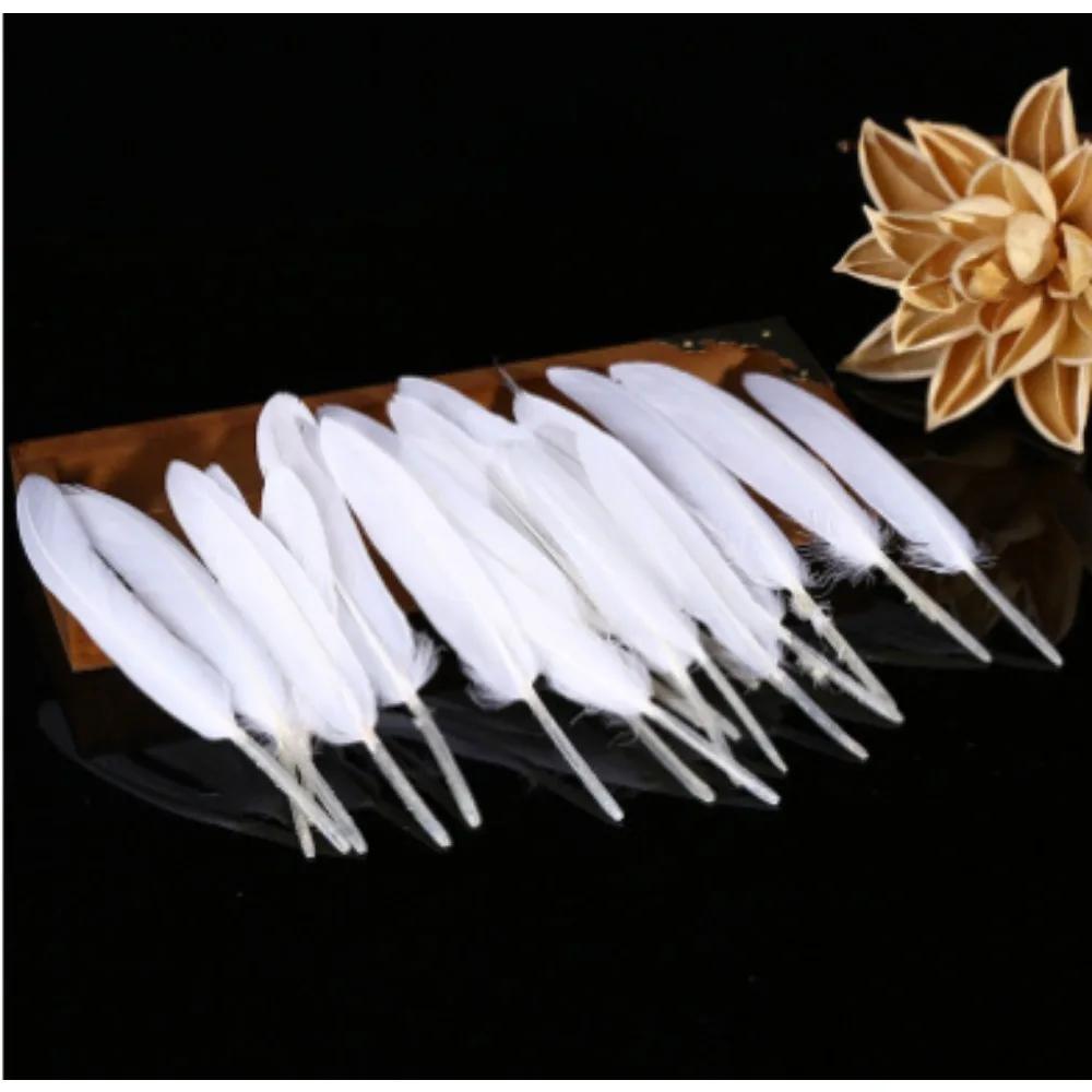 

50pcs Natural Goose Feathers Plumes White Feather Plume for Craft DIY Party Jewelry Decoration Home Decoration News 2025