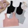 Teenager Mädchen Einfarbig Baumwolle Bralette Tanktop - Pubertät Trainings-BH