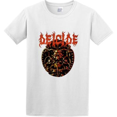 Men's Casual Shirt Deicide 'Self Titled Album' Short Sleeves White