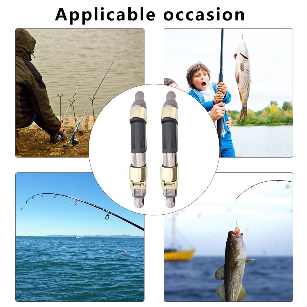 2 buc/pachet Suport pentru mulinetă pentru undiță de pescuit din oțel inoxidabil pentru mulinetă de pescuit Clip pentru undiță Mulinetă de pescuit Seat Accesorii de pescuit