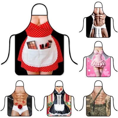 Lustige Körper-Schürze: Scherzgeschenk für Paare - Wasserdichte Polyester-Küchenschürze