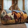 3D Horse Series Travel & Yoga Handbag for Women - Fashionable Print