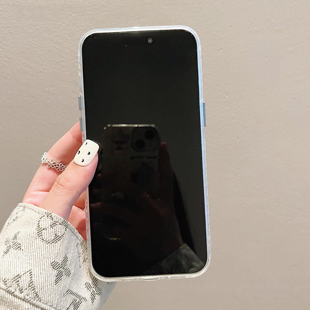 with Invisible lens bracket protective film Phone Case For iPhone 15 14 Plus 11 12 13 Pro Max 12pro 14pro Green Bamboo Butterfly Pattern Back Cover