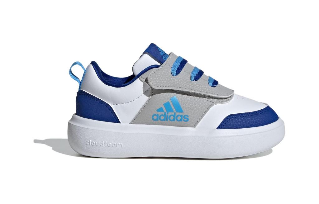 Adidas Park St Cushioning Abrasion Resistant Rebound Low top Kids Lifestyle Shoes Gray Blue Children Aged 3 7 Years Old ID7916