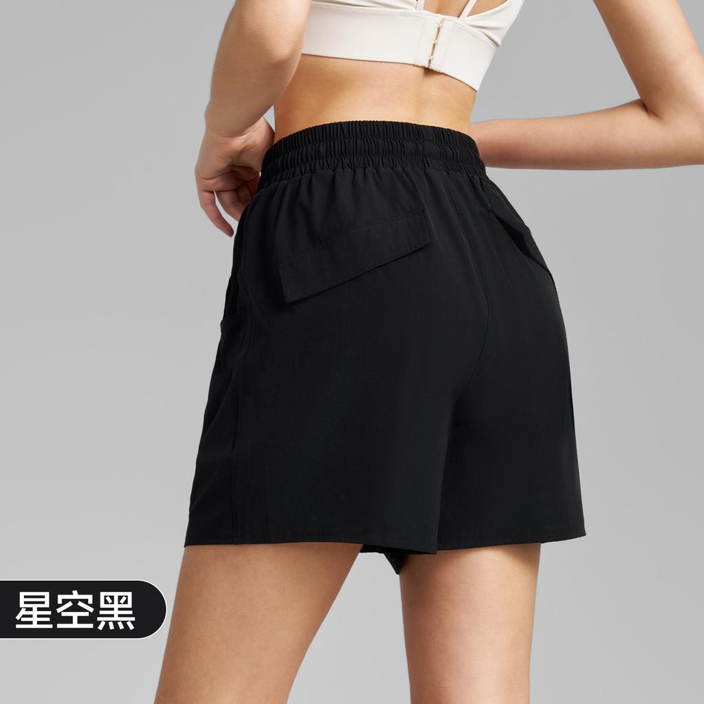 Anti-light yoga shorts 1011 summer new fake two-piece quick-drying sports shorts women's loose pockets fitness pants
