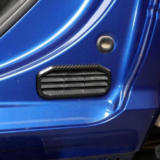 For 10-17 Dodge RAM 1500 Carbon Fiber Rear Door Side Air Exhaust Vent Cover Trim