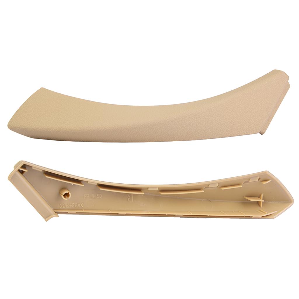 Car Inner Handle Right Interior Door Panel Pull Trim Cover for 3 Series (Beige)