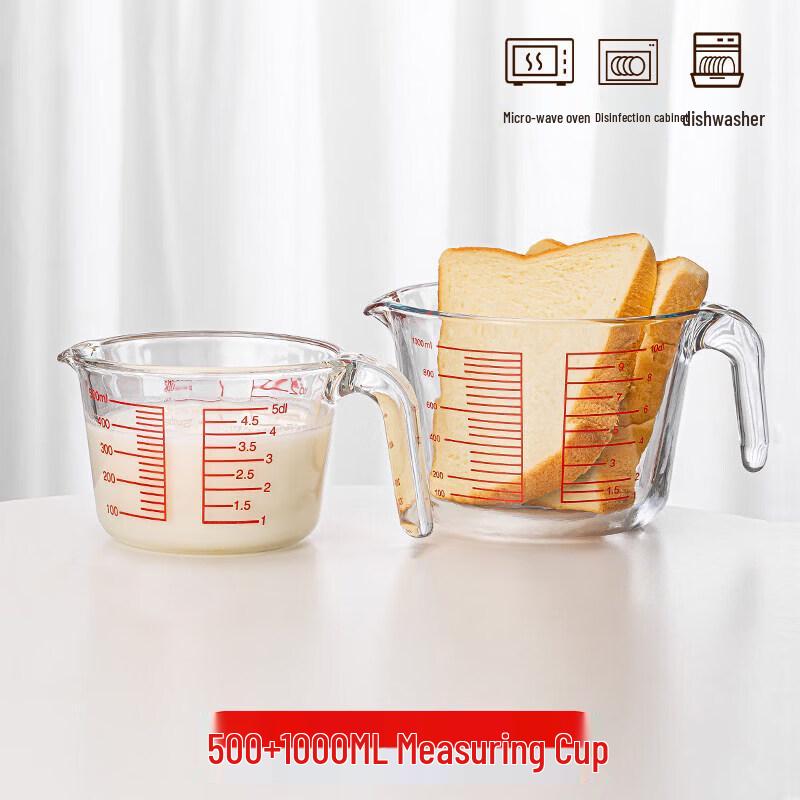 Qiwei Heat-Resistant Glass Mixing & Measuring Bowl
