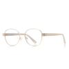 Fashion Metal Frame Myopia Glasses Anti-blue Light Fashion Women's Eyeglasses Simple Design Minus Diopter Prescription 0 To -6.0