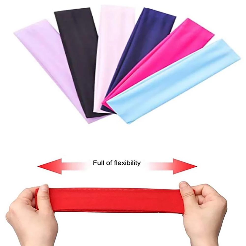 Men Tennis Headscarf Running Turban Sports Elastic Sweatband Yoga Headband Hair Bands