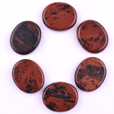 Suporte de Telefone de Pedra Natural Bonito Pequena Peça Oval