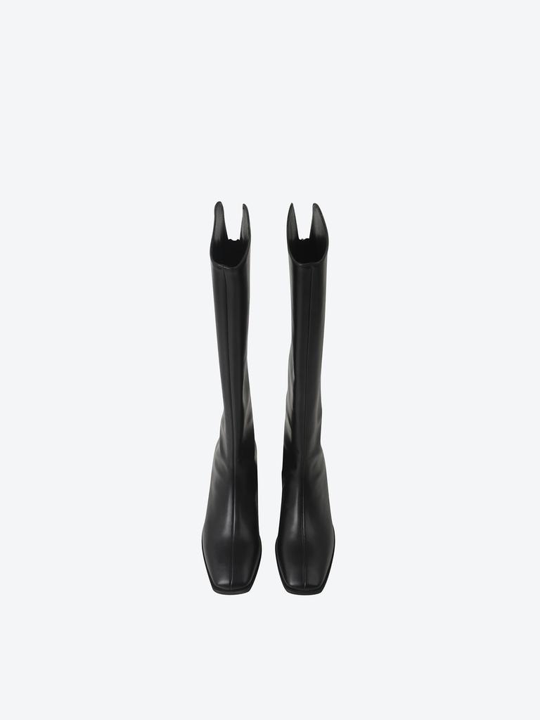 Shoopen [Basic] Square Heel Long Boots (4Cm) Hpwxlfft03