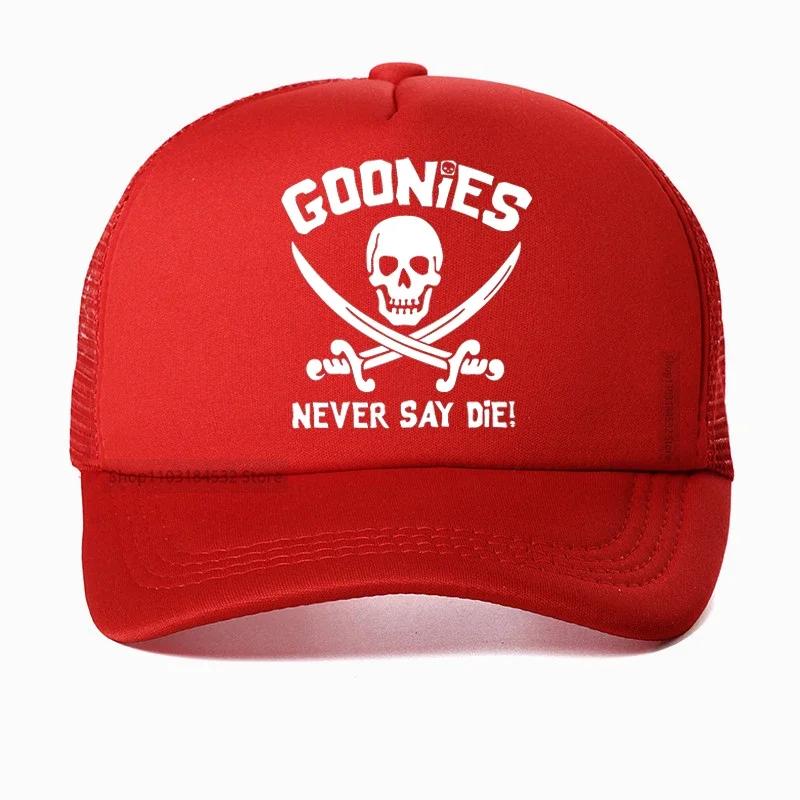 

The Goonies Unisex baseball cap Humor Unisex summer Breathable Mesh Trucker hats Dad hat Casquette Adjustable Snapback hat Adjustable