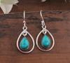 Turquoise Gemstone Handmade Designer Earring Women Gift Earrings Boho Jewelry Statement Earrings 925 Silver Earrings