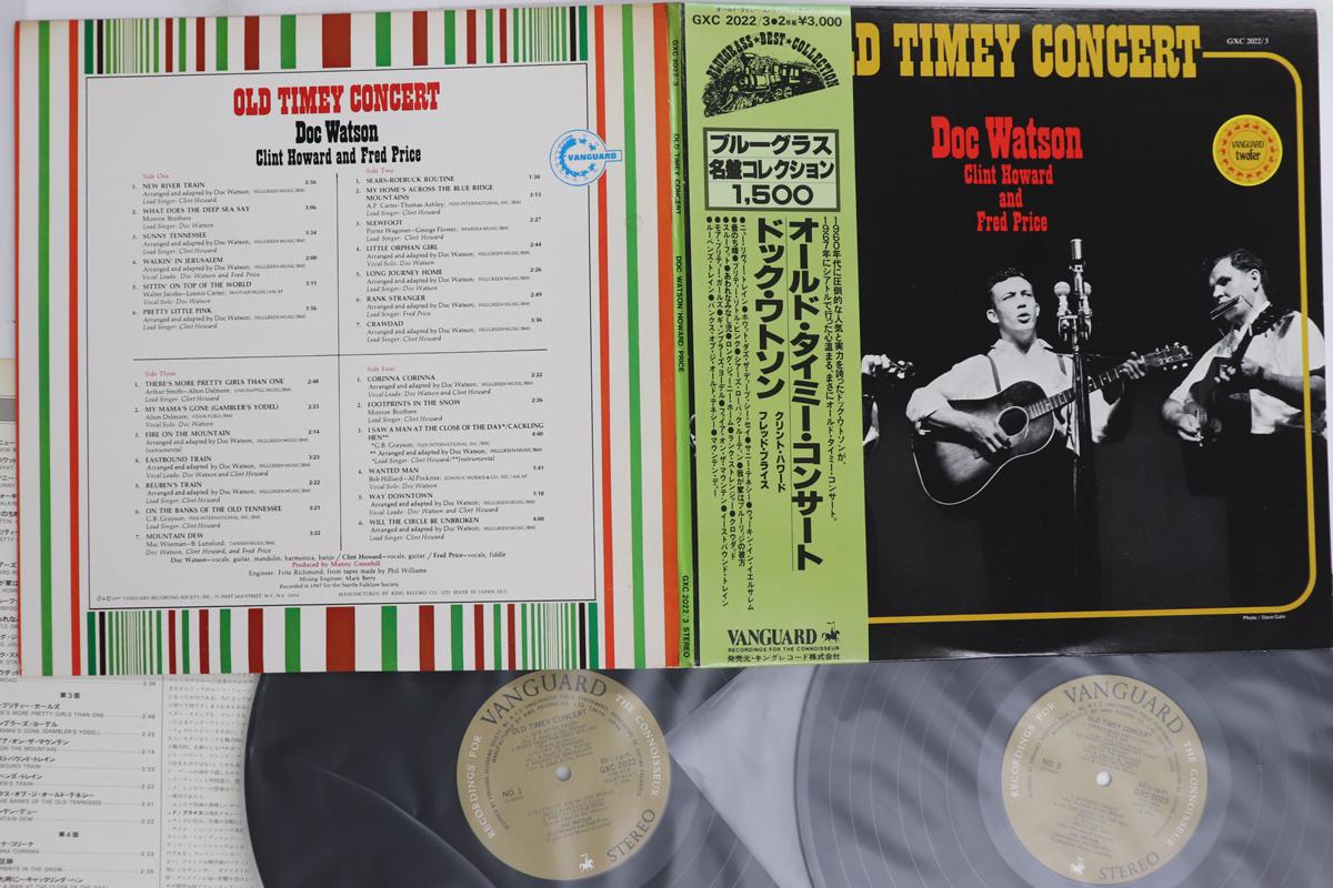 

LP Record DOC WATSON, HOWARD, PRICE - Old Timey Concert GXC2022 VANGUARD Japan Obi Country/Folk Used