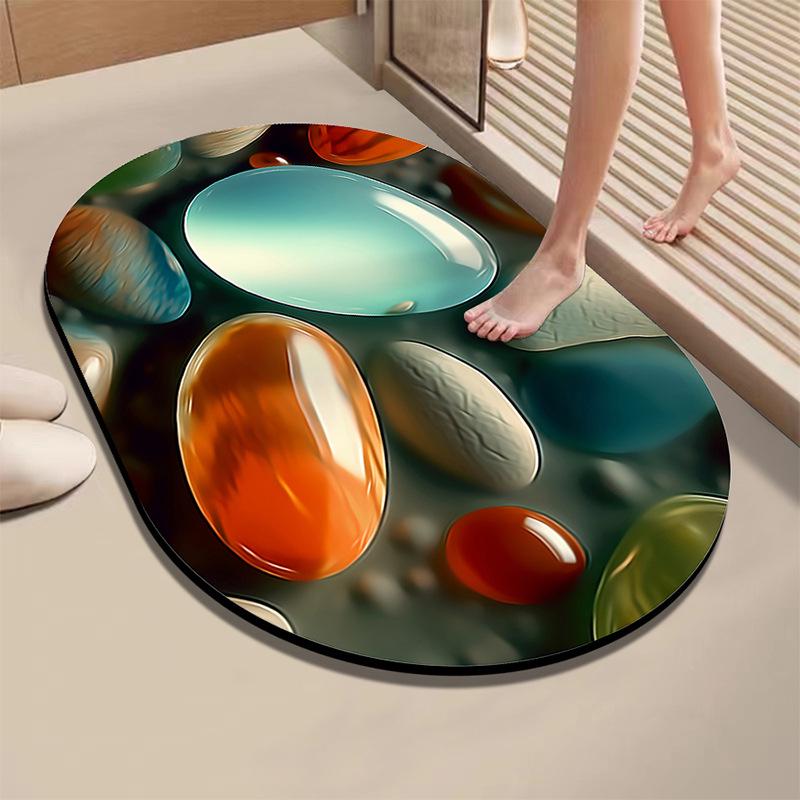 Diatom Absorbent Quick-Dry Non-Slip Bathroom Floor Mat