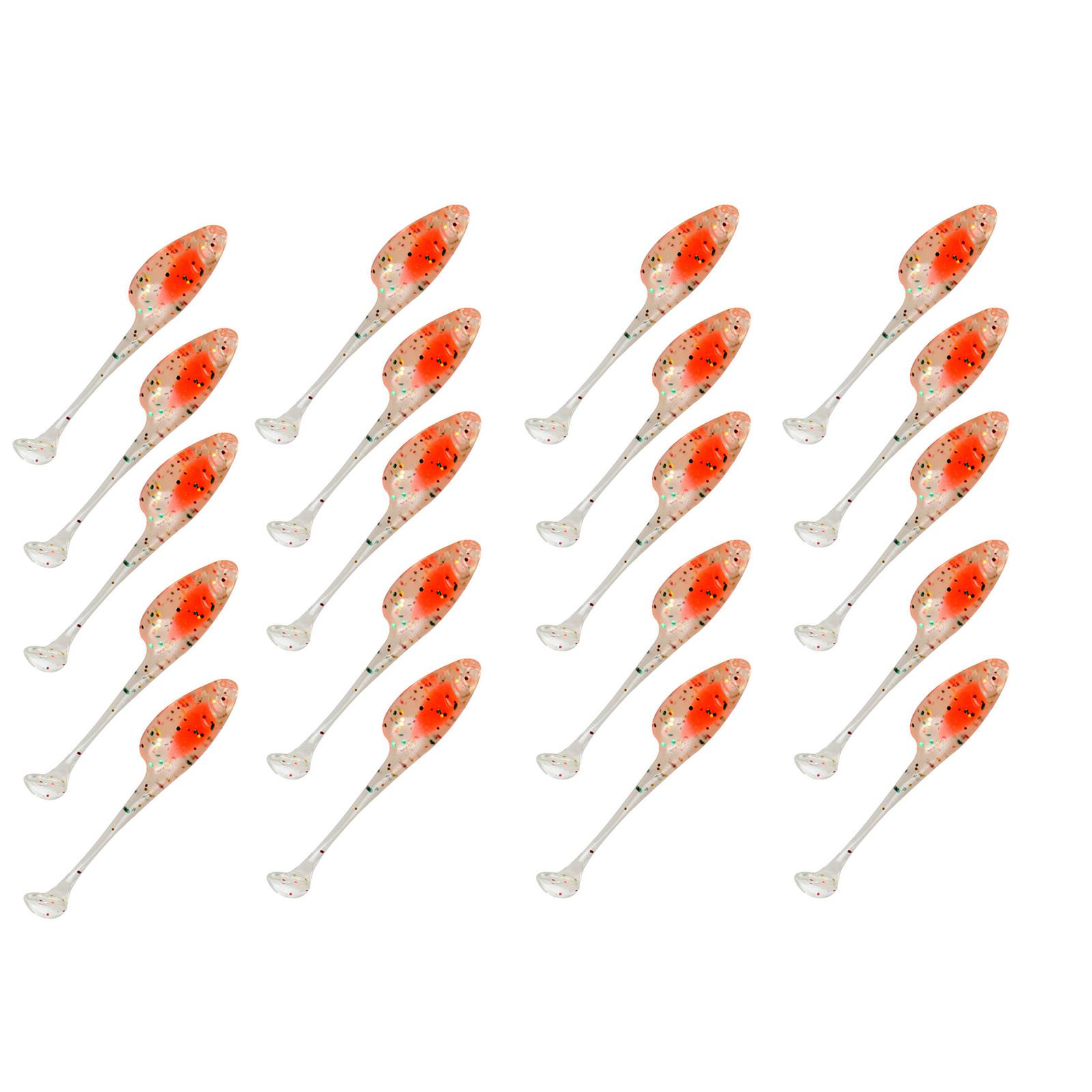 

20Pcs Swim Baits for Freshwater Saltwater 5cm 1.2g T Tail Bait Soft Fishing Lures Paddle Tail Swimbaits Artificial Bait 2