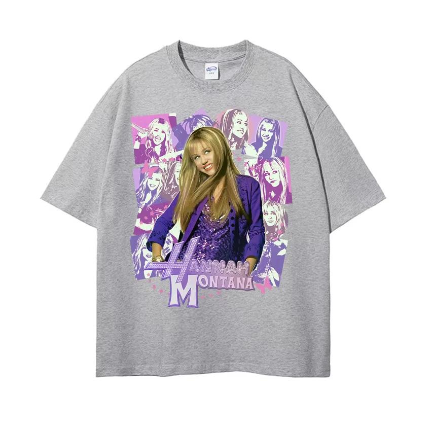 Hannah Montana Epic Iconic Graphic T Shirt Men Women Retro Fashion Aesthetic T-shirts Casual O-Neck Cotton Short Sleeve T-shirt