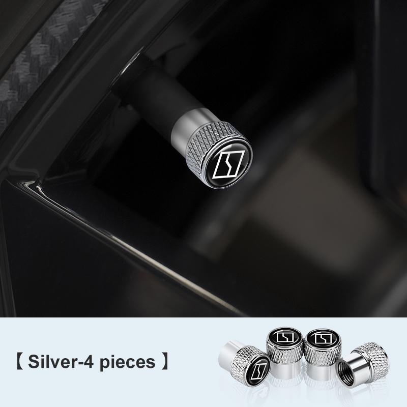 4 Stück Autostyling Auto Rad Reifen Ventilkappe Für Zeekr 001 009 zeekr X 7X 007 2025 2023 Ventilschaftkappen Luftstaub Wasserdichte Zubehörteile