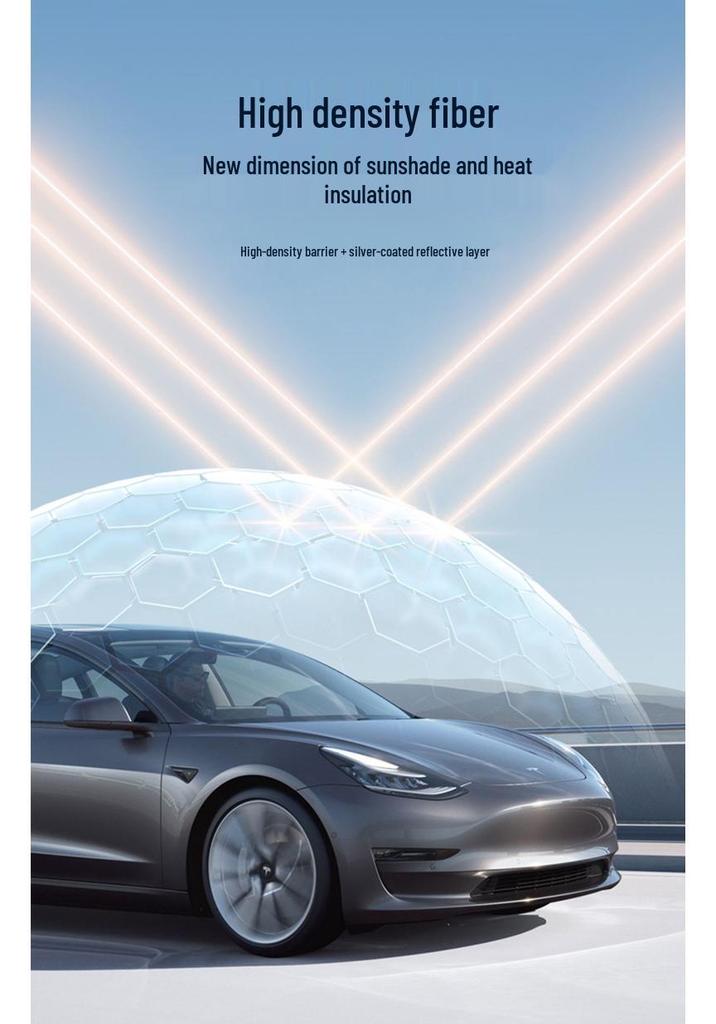 Parasole per Tesla Model Y/3: Accessorio Tetto Retrattile Protezione Solare e Isolamento Termico