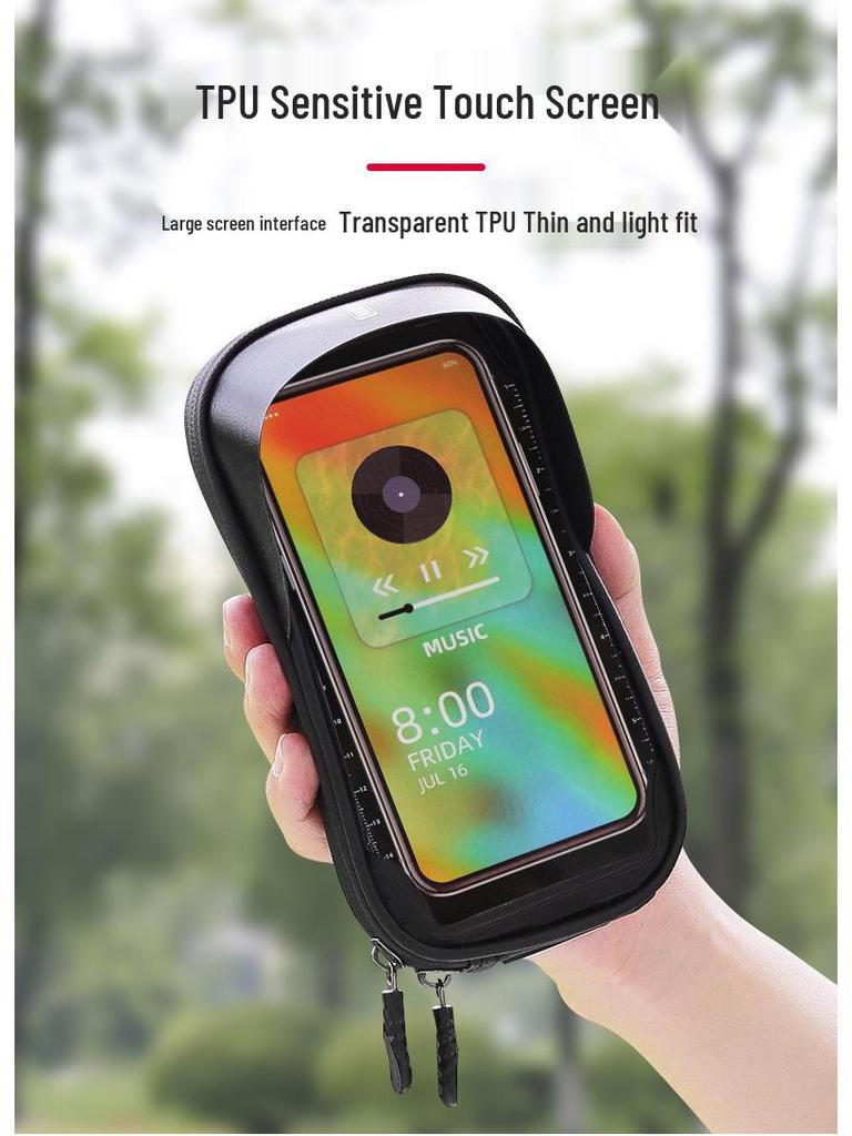 Waterproof Bicycle Handlebar & Saddle Bag with Phone Holder