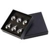 Metal Ice Block Reusable 6 Pieces Metal Cooling Cubes Water Drop Shaped Steel Beverage Ice Ball Stones for Housewarming Parties