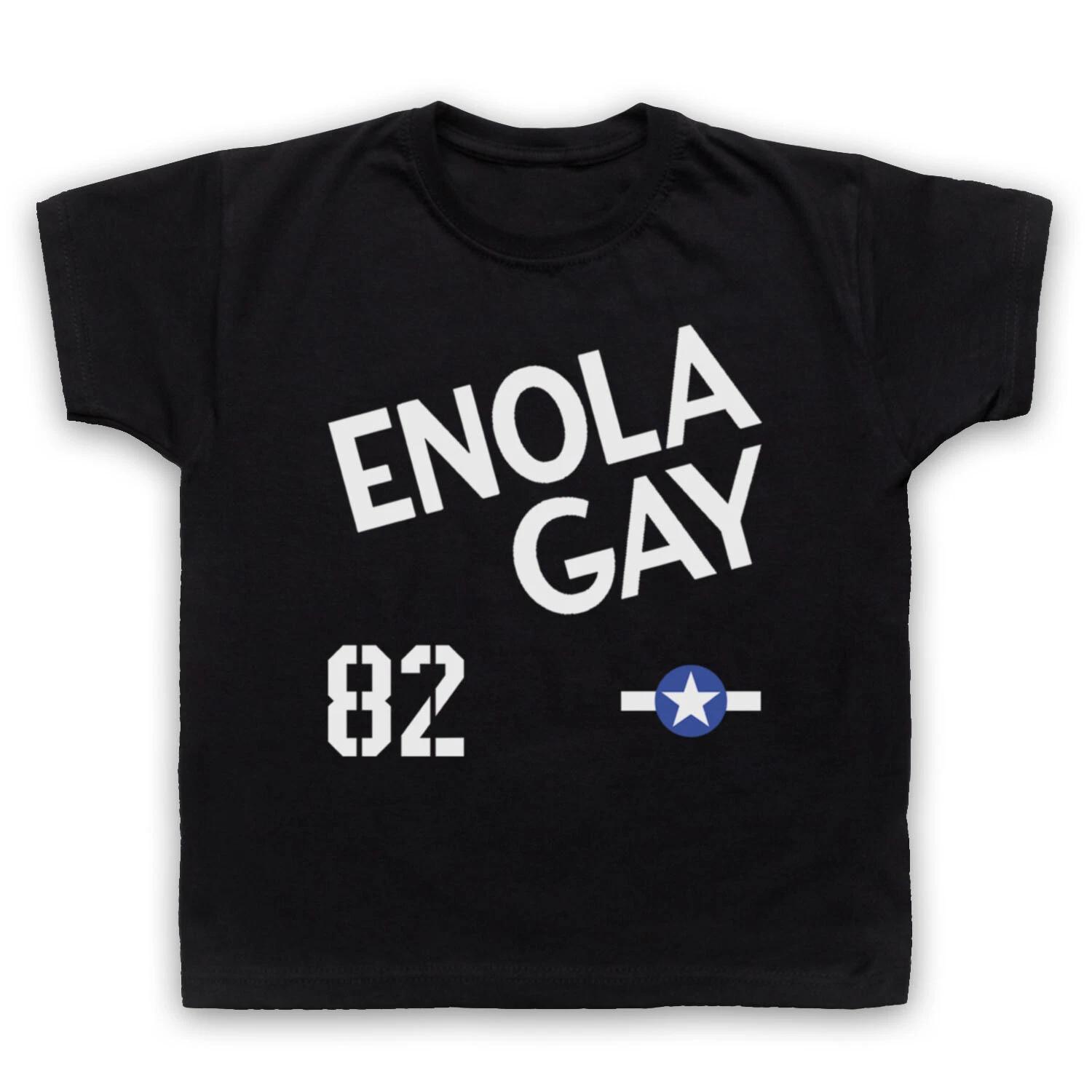 

ENOLA GAY B-29 BOMBER AIRCRAFT OMD 80s POP UNOFFICIAL KIDS CHILDS T-shirt 130